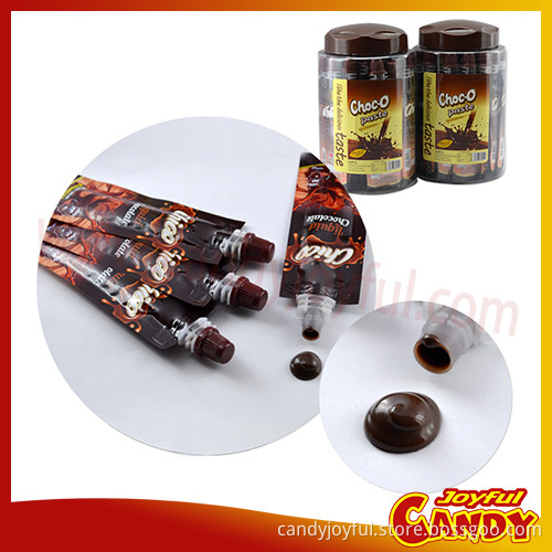 Liquid chocolate candy